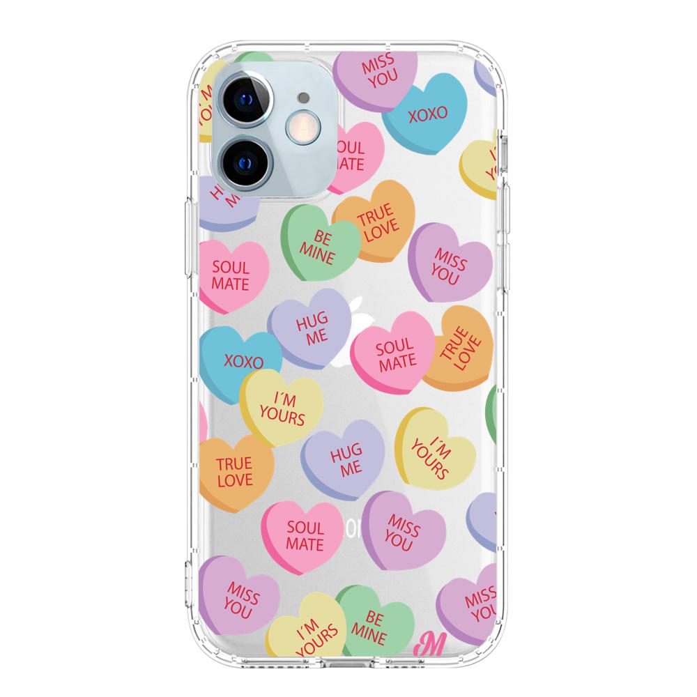 Case para iphone 12 Mini Corazones de caramelo - Mandala Cases