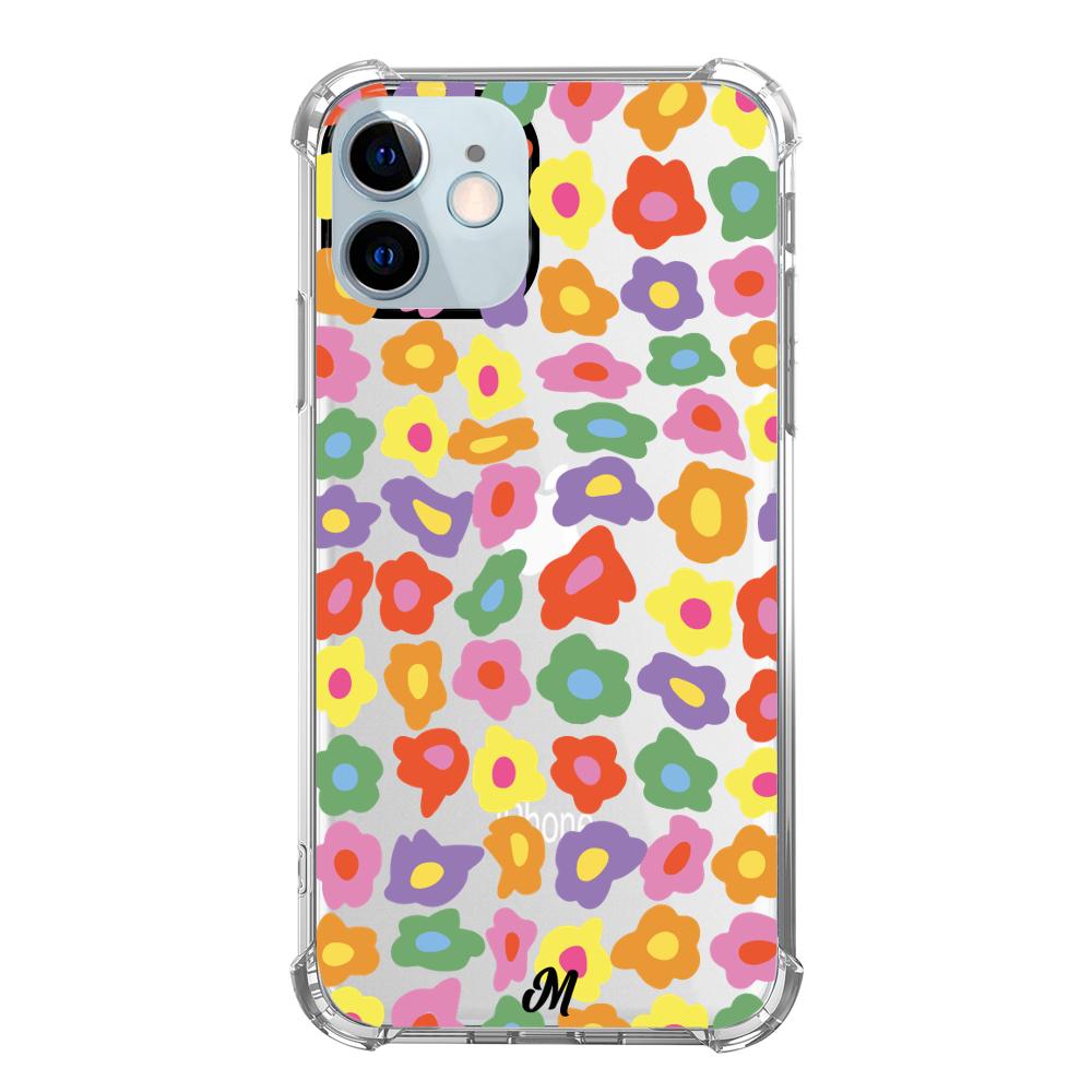 Case para iphone 12 Mini Flores Retro   - Mandala Cases