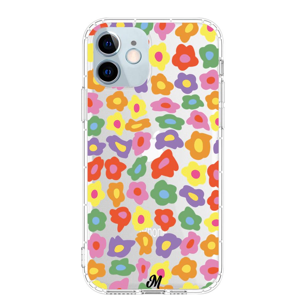 Case para iphone 12 Mini Flores Retro   - Mandala Cases
