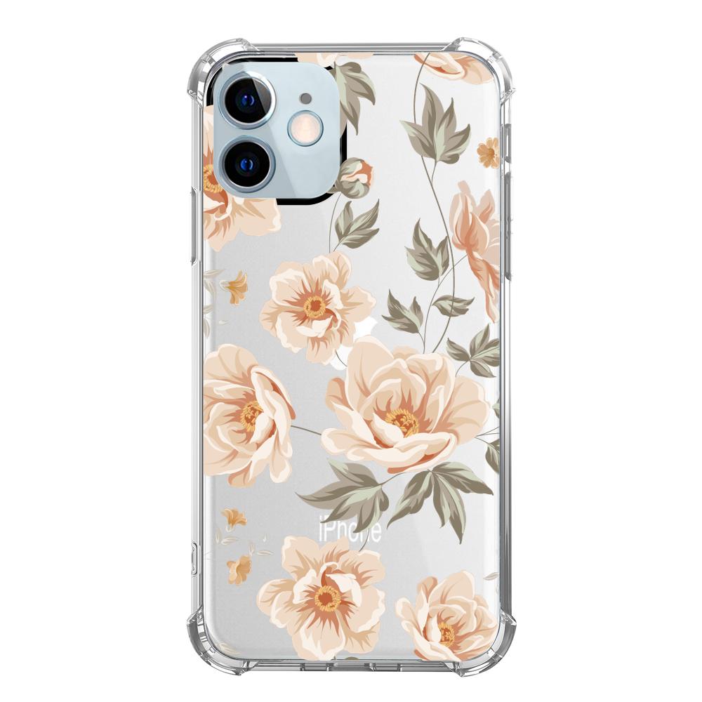 Case para iphone 12 Mini de Flores Beige - Mandala Cases