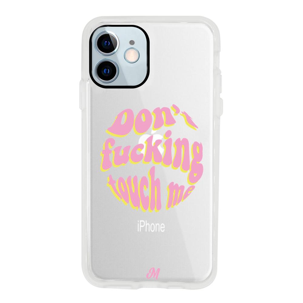 Case para iphone 12 Mini Don't fucking touch me rosa - Mandala Cases
