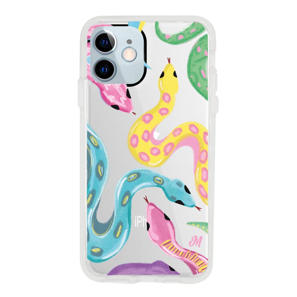 Case para iphone 12 Mini Serpientes coloridas - Mandala Cases