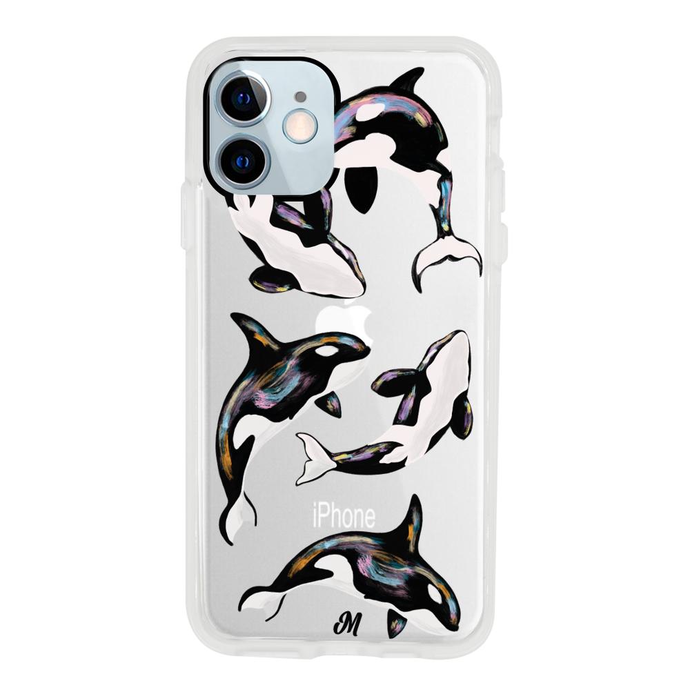 Case para iphone 12 Mini Ballenas marinas - Mandala Cases