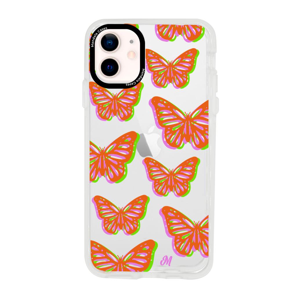 Case para iphone 12 Mini Mariposas rojas aesthetic - Mandala Cases