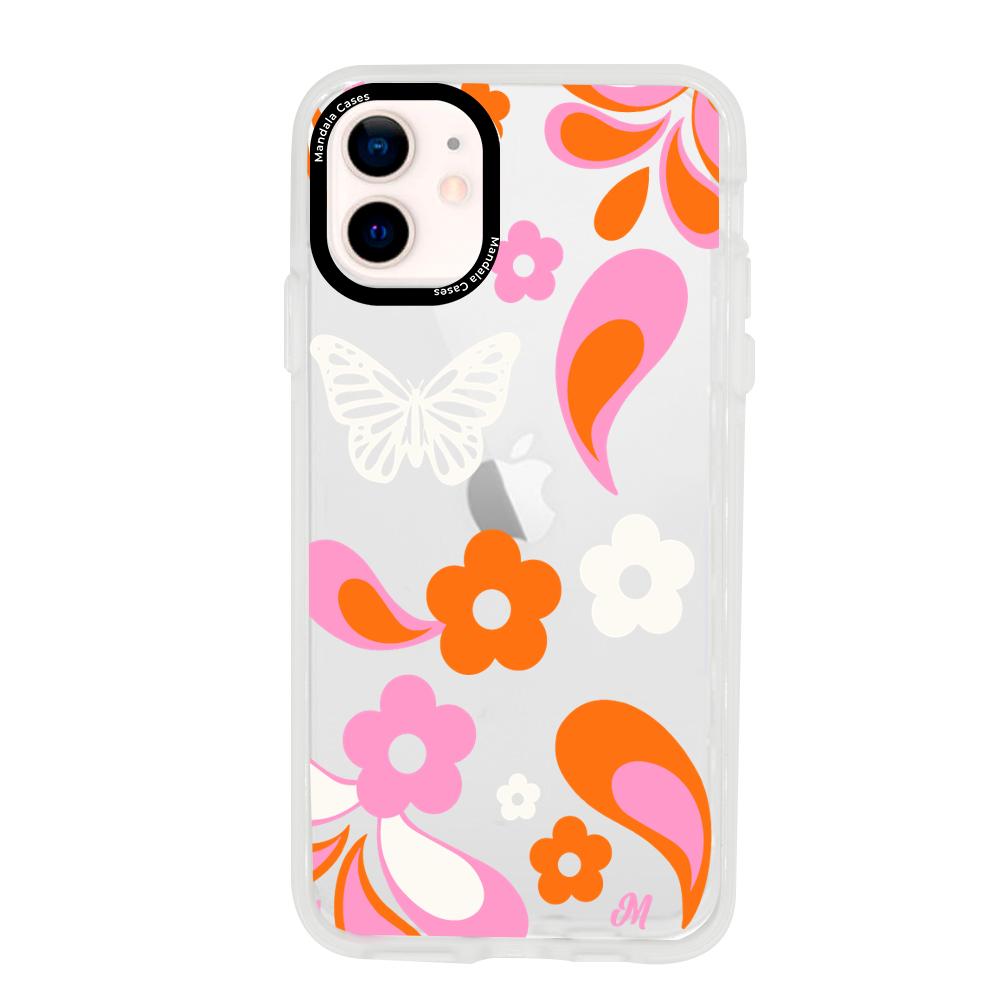 Case para iphone 12 Mini Flores rojas aesthetic - Mandala Cases