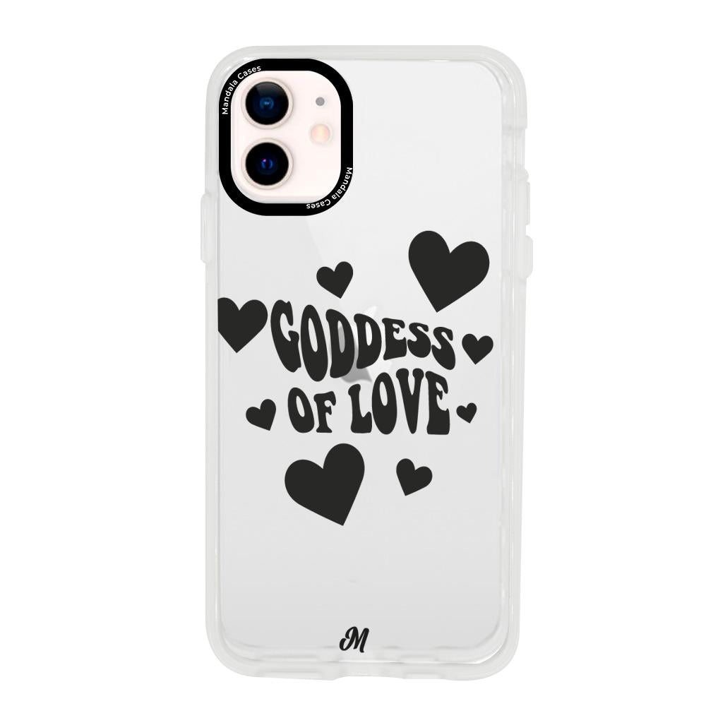 Case para iphone 12 Mini Goddess of love negro - Mandala Cases