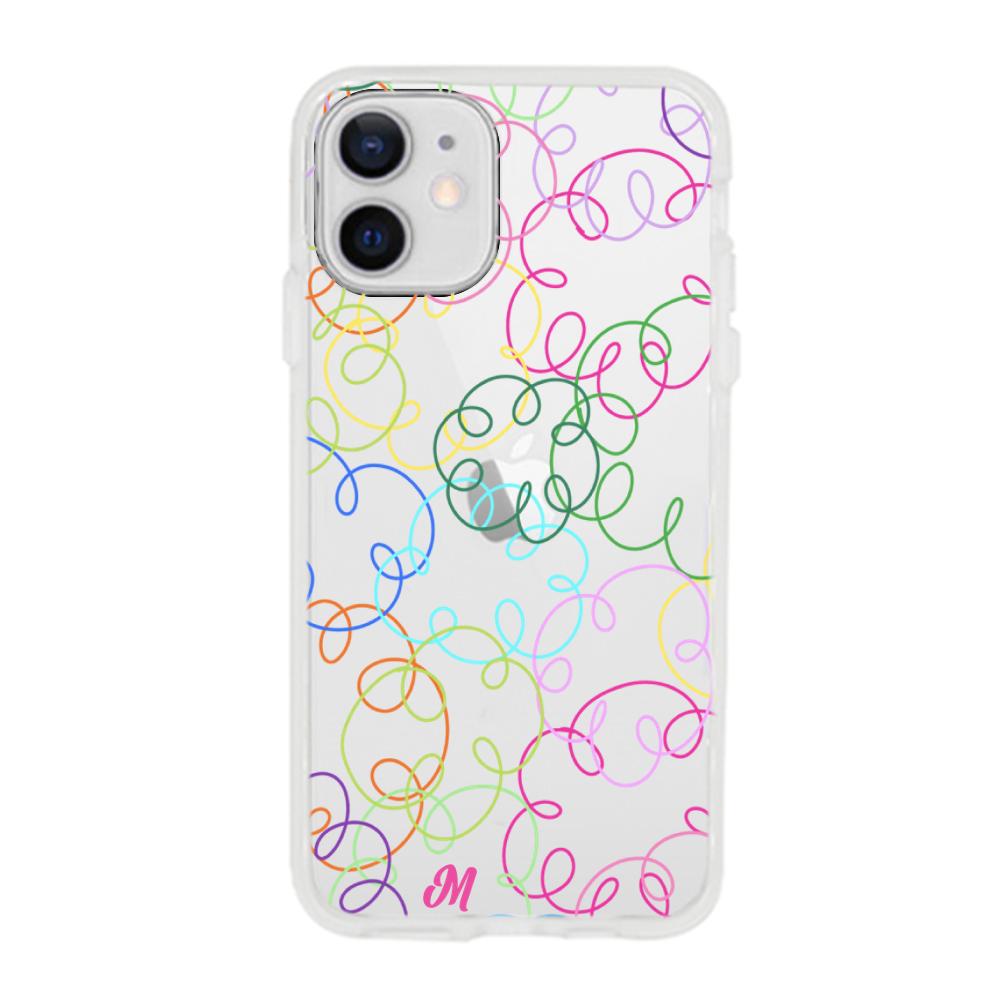 Case para iphone 12 Mini Curly lines - Mandala Cases