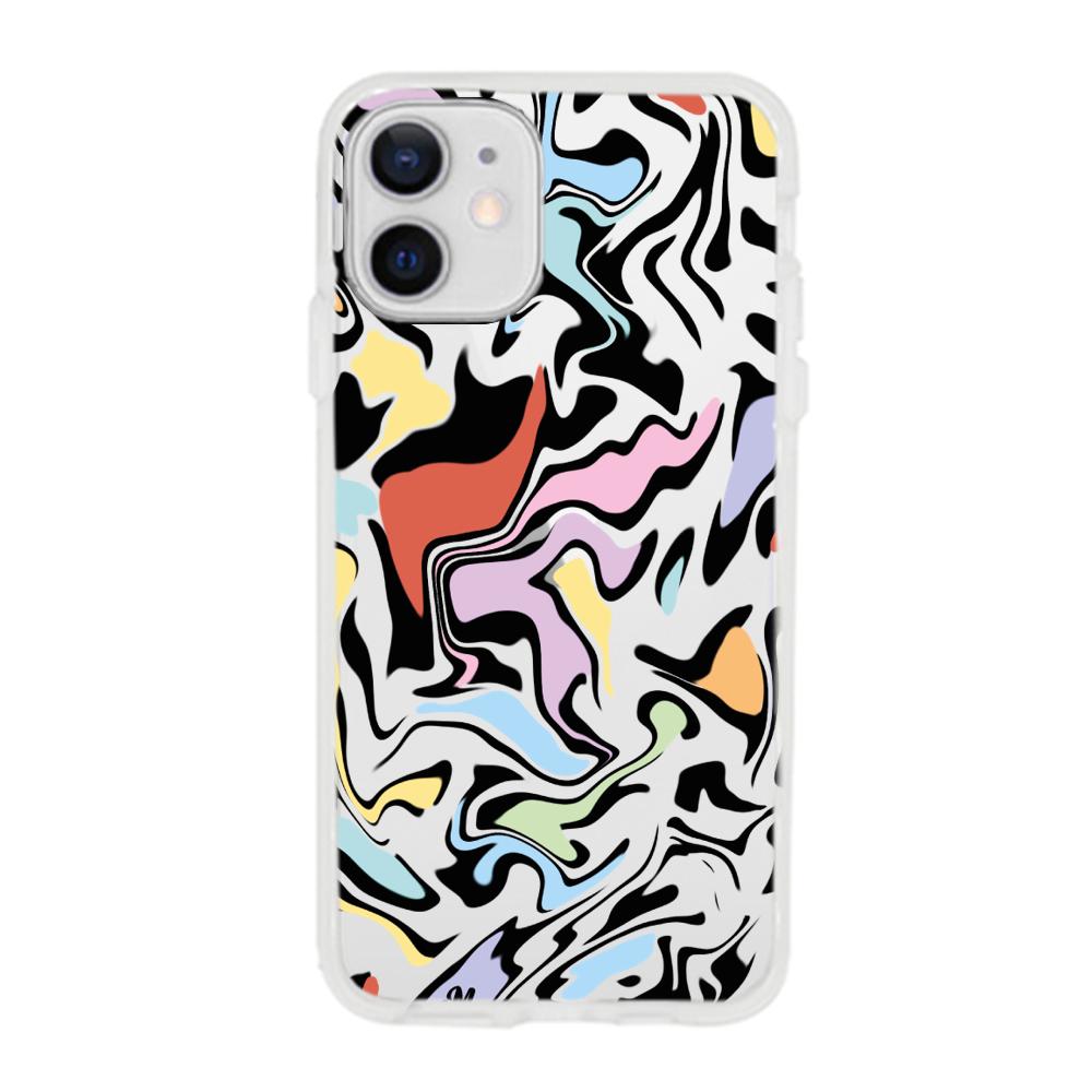 Case para iphone 12 Mini Lineas coloridas - Mandala Cases