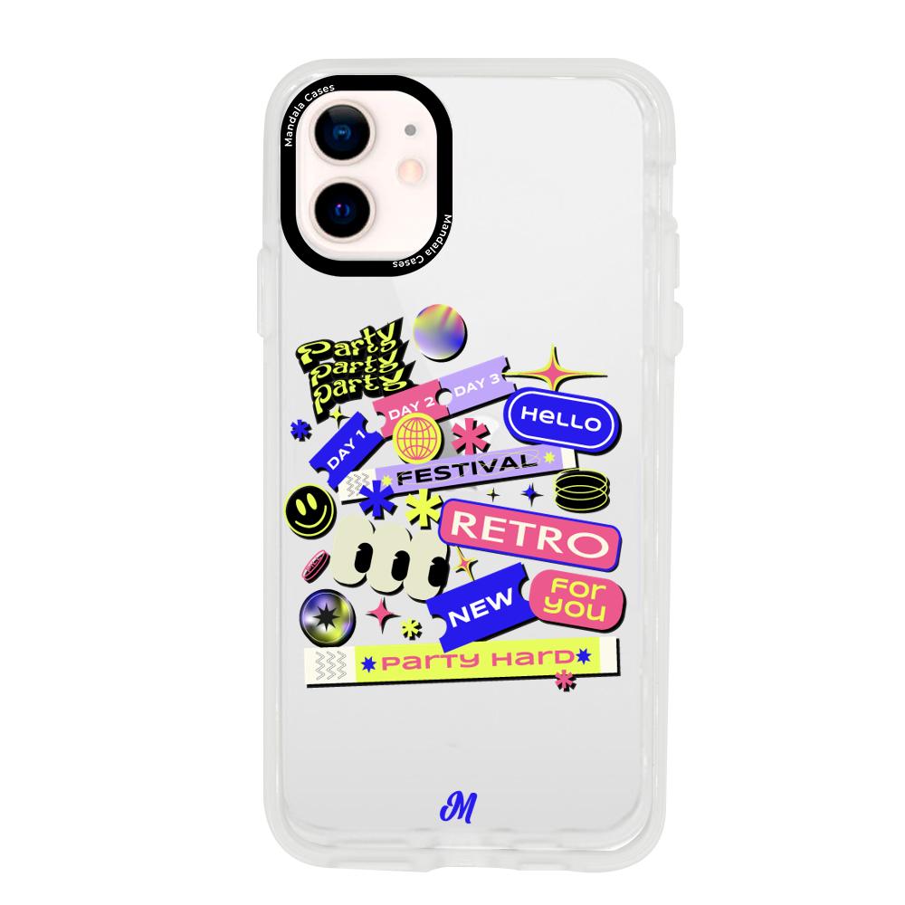 Case para iphone 12 Mini FESTIVAL STICKERS - Mandala Cases