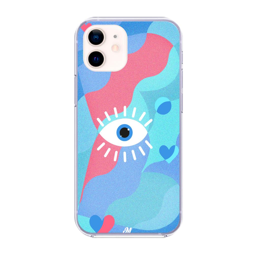 Case para iphone 12 Mini Amor azul - Mandala Cases