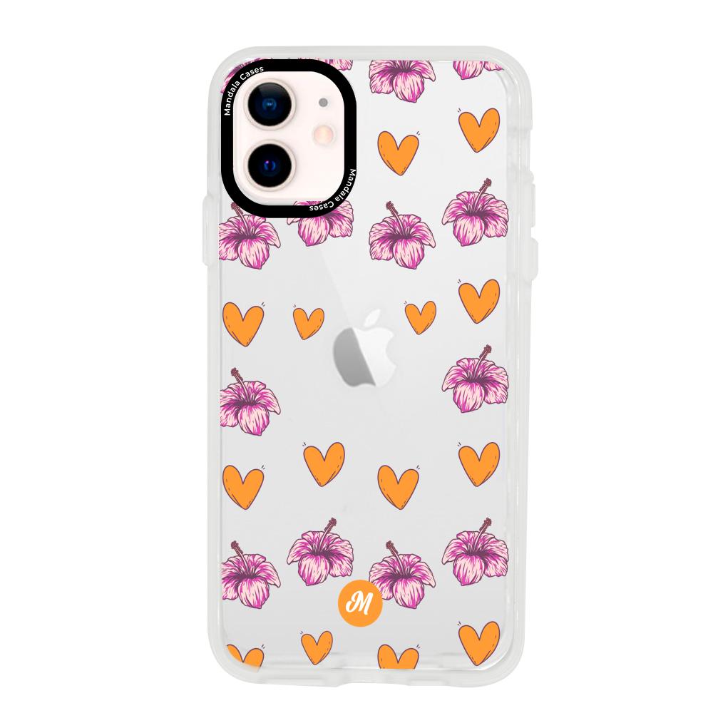 Cases para iphone 12 Mini Amor naranja - Mandala Cases