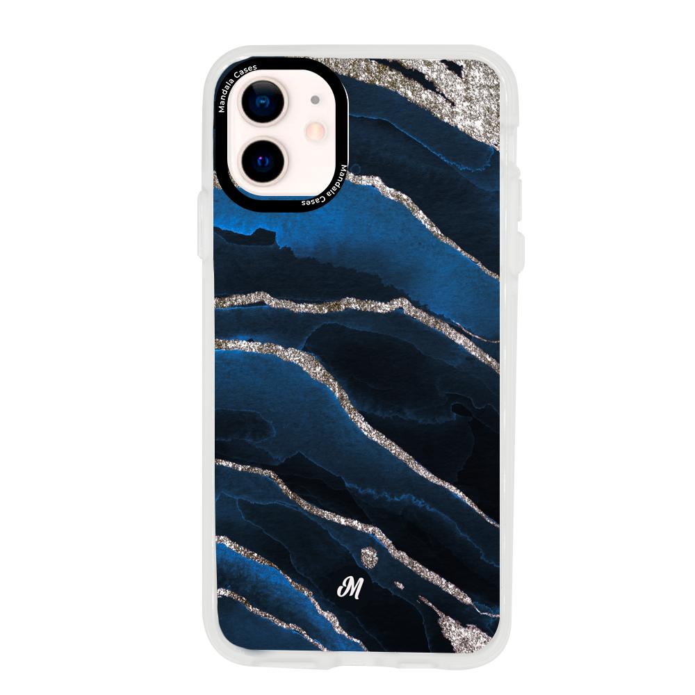 Cases para iphone 12 Mini Marble Blue - Mandala Cases