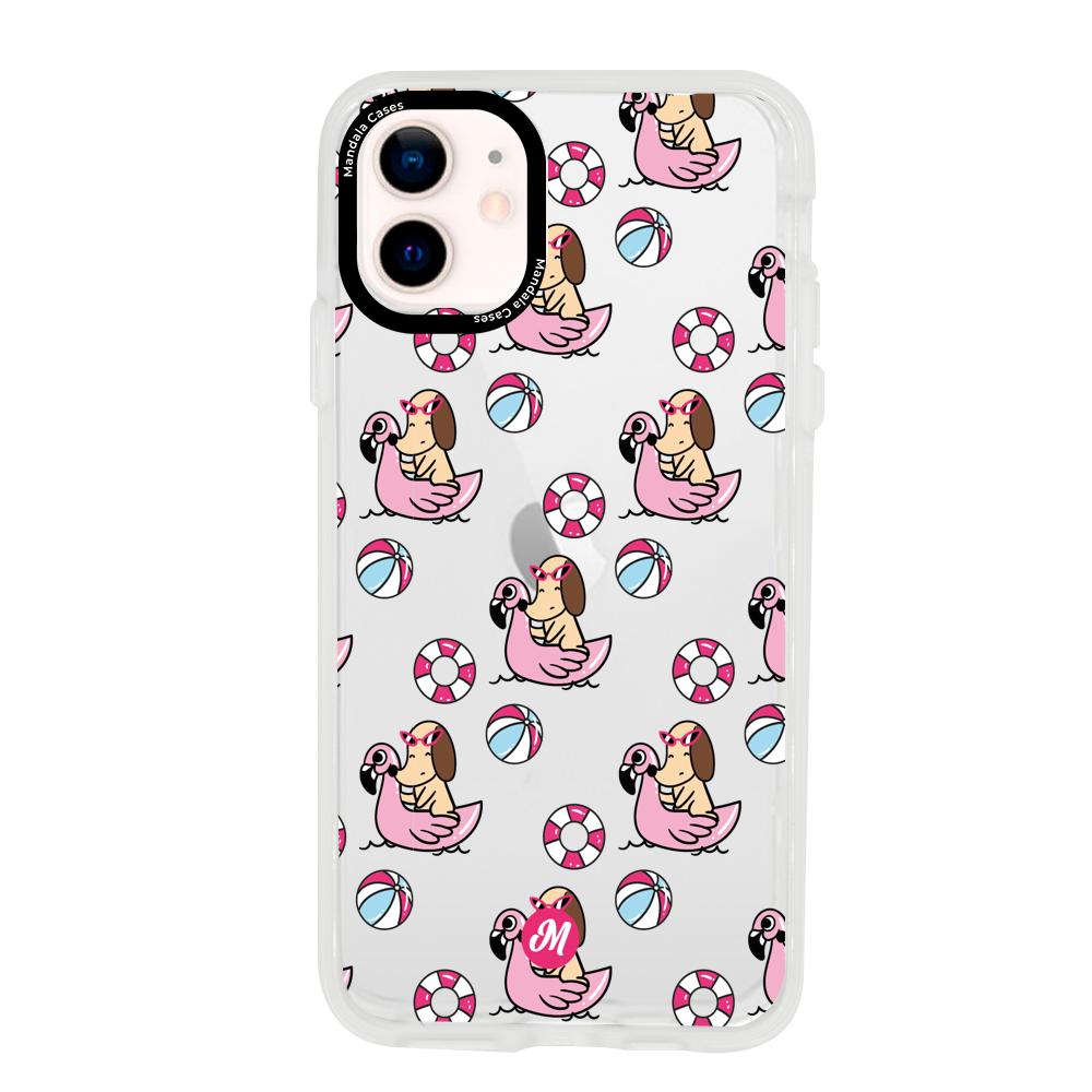 Cases para iphone 12 Mini Perrito parchado - Mandala Cases