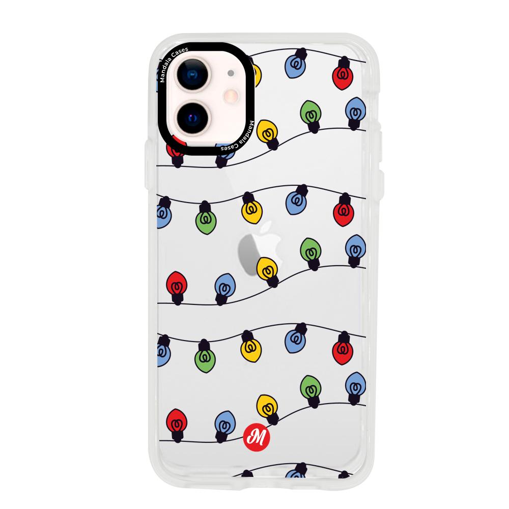 Cases para iphone 12 Mini LUCES DE NAVIDAD - Mandala Cases
