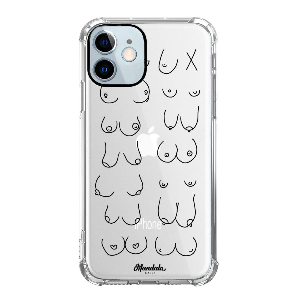 Estuches para iphone 12 Mini - Boobs Case  - Mandala Cases