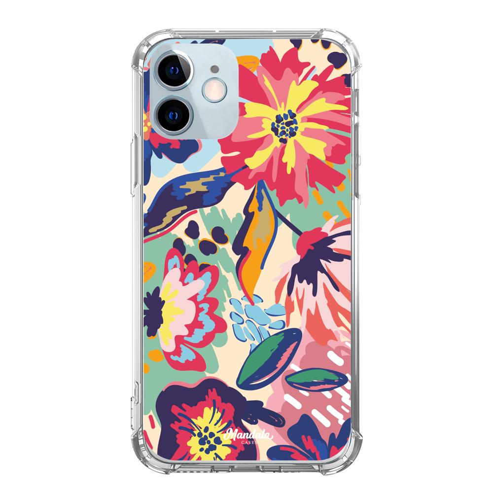 Estuches para iphone 12 Mini - Colors Flowers Case  - Mandala Cases