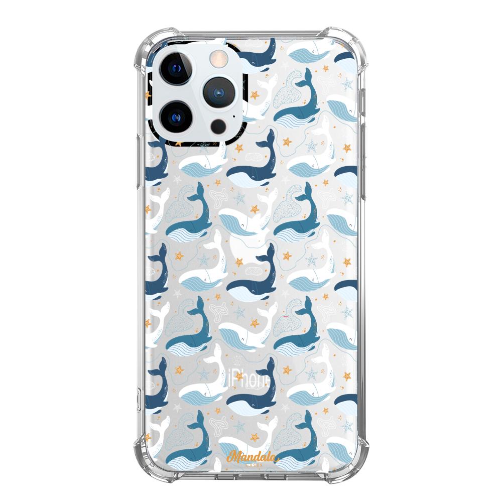 Case para iphone 12 pro max Funda Pequeñas Ballenas - Mandala Cases