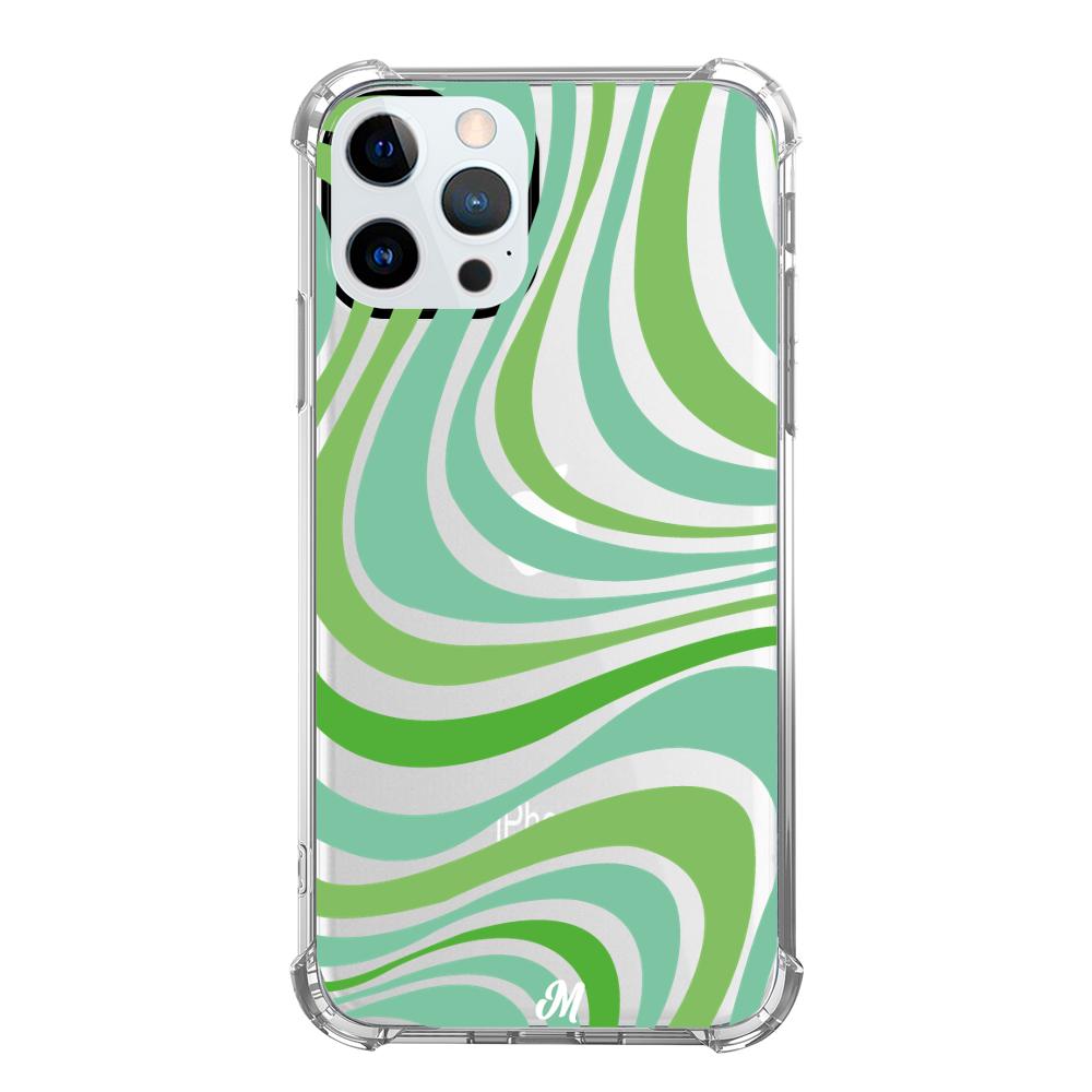 Case para iphone 12 pro max Groovy verde - Mandala Cases