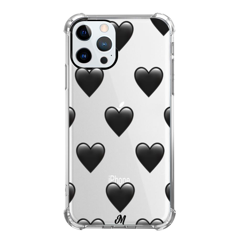 Case para iphone 12 pro max de Corazón Negro - Mandala Cases