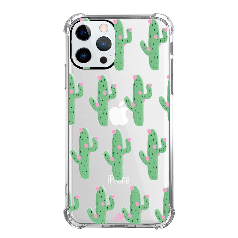 Case para iphone 12 pro max Cactus Con Flor Rosa  - Mandala Cases