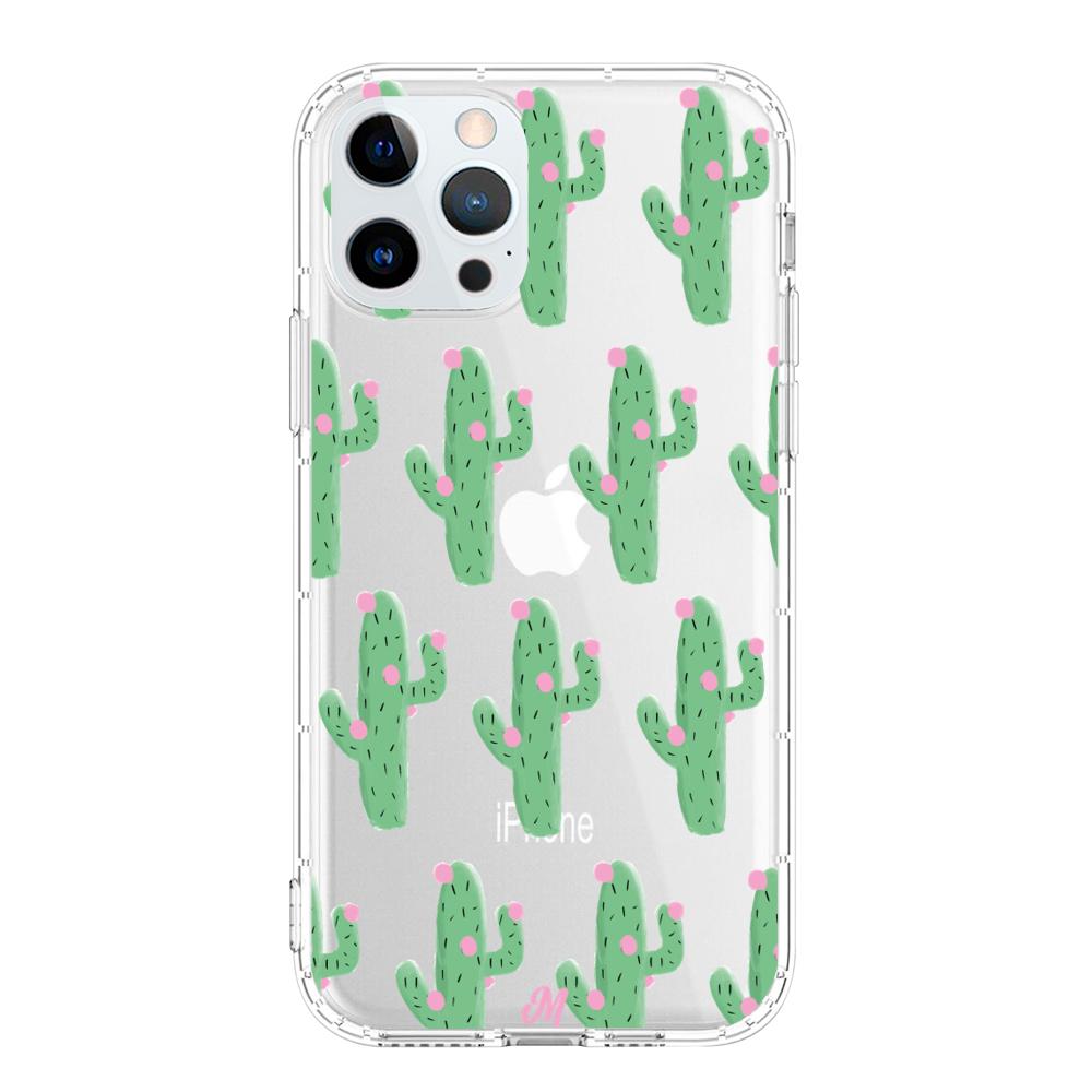 Case para iphone 12 pro max Cactus Con Flor Rosa  - Mandala Cases
