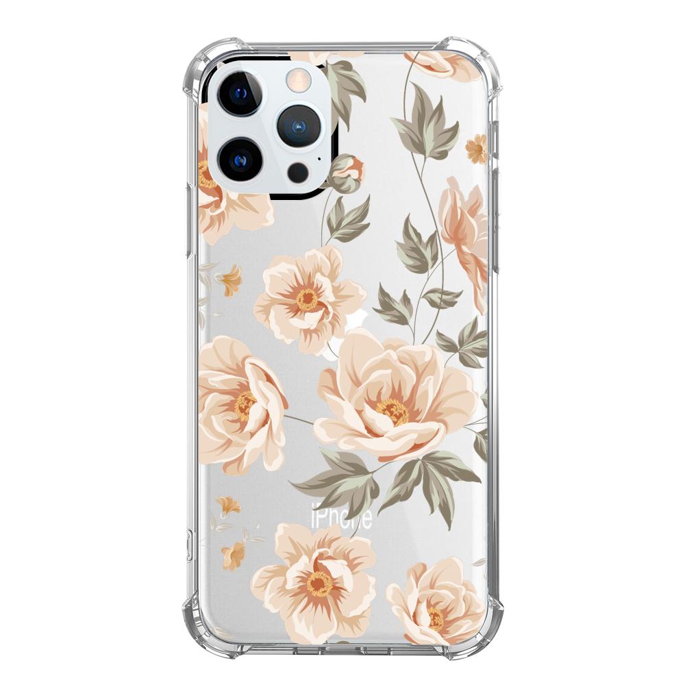 Case para iphone 12 pro max de Flores Beige - Mandala Cases