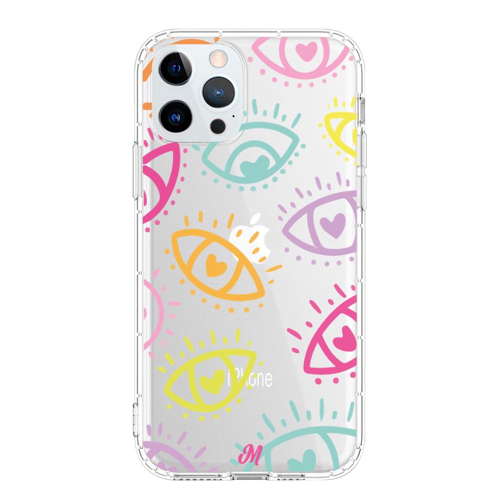 Case para iphone 12 pro max Eyes In Love-  - Mandala Cases