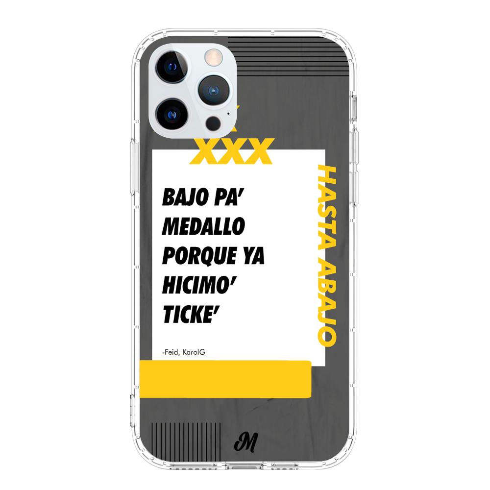 Case para iphone 12 pro max Bajo pa medallo negro - Mandala Cases