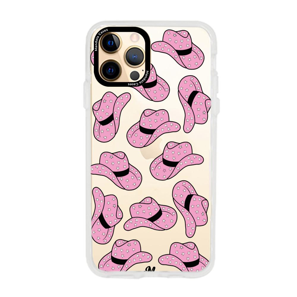 Case para iphone 12 pro max sombrero vaquera rosado - Mandala Cases