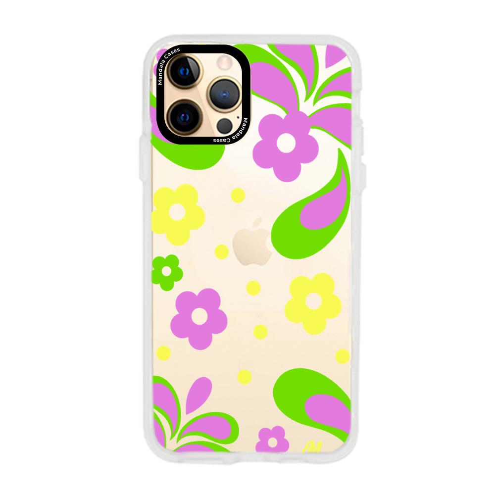 Case para iphone 12 pro max Flores moradas aesthetic - Mandala Cases