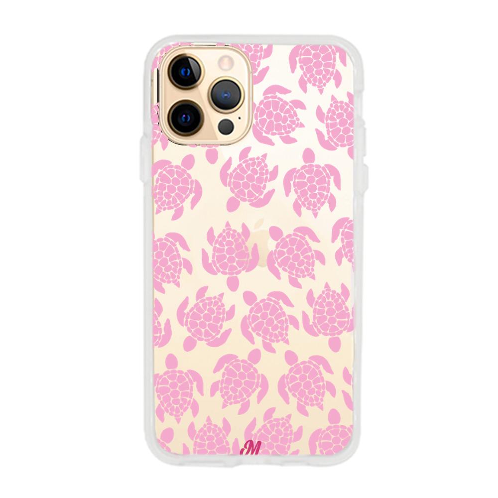 Case para iphone 12 pro max Tortugas rosa - Mandala Cases
