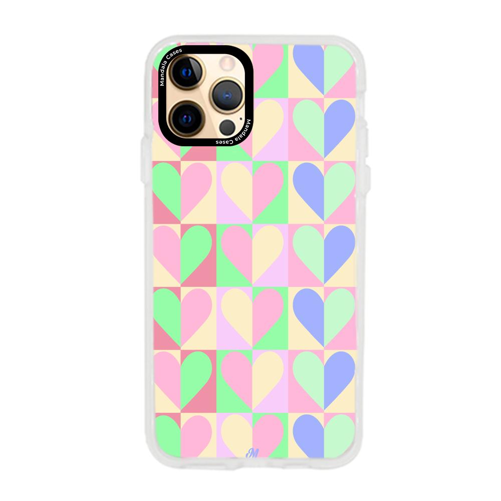Case para iphone 12 pro max Corazones Lovely - Mandala Cases