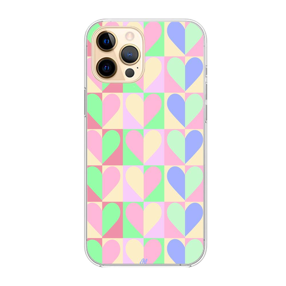 Case para iphone 12 pro max Corazones Lovely - Mandala Cases