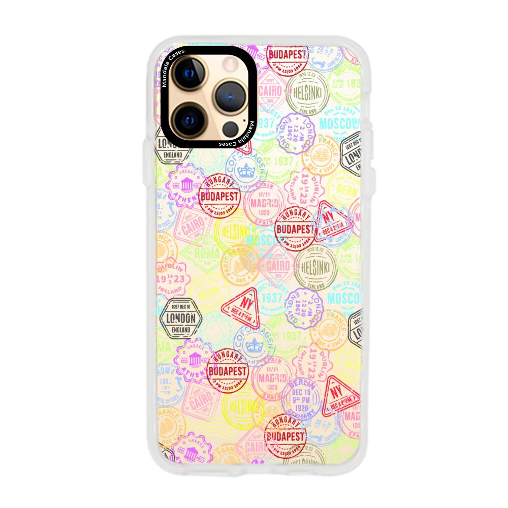 Case para iphone 12 pro max Sellos viajeros - Mandala Cases