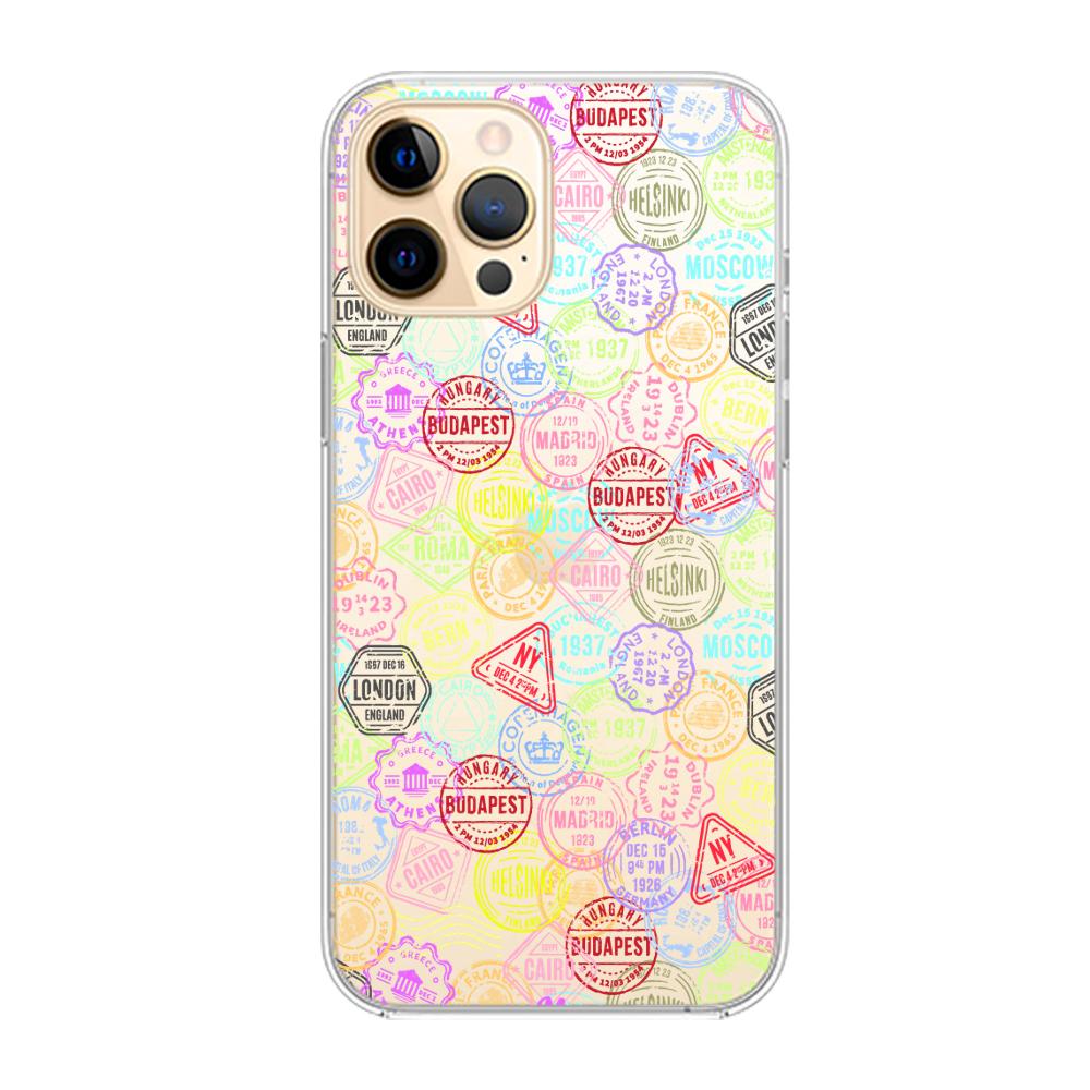 Case para iphone 12 pro max Sellos viajeros - Mandala Cases