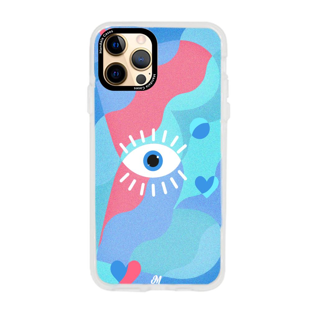 Case para iphone 12 pro max Amor azul - Mandala Cases