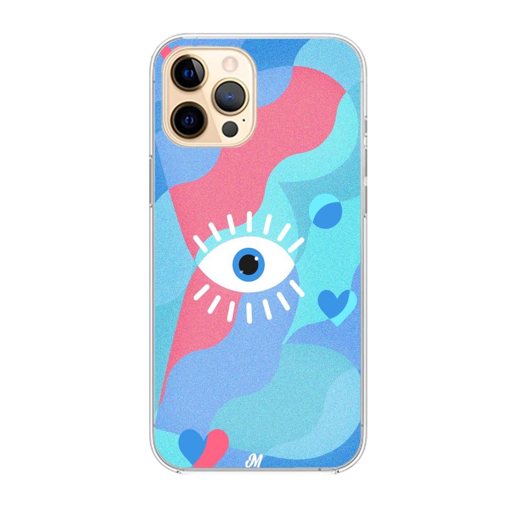 Case para iphone 12 pro max Amor azul - Mandala Cases