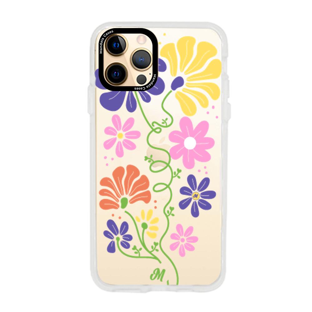 Case para iphone 12 pro max Flores abstractas - Mandala Cases