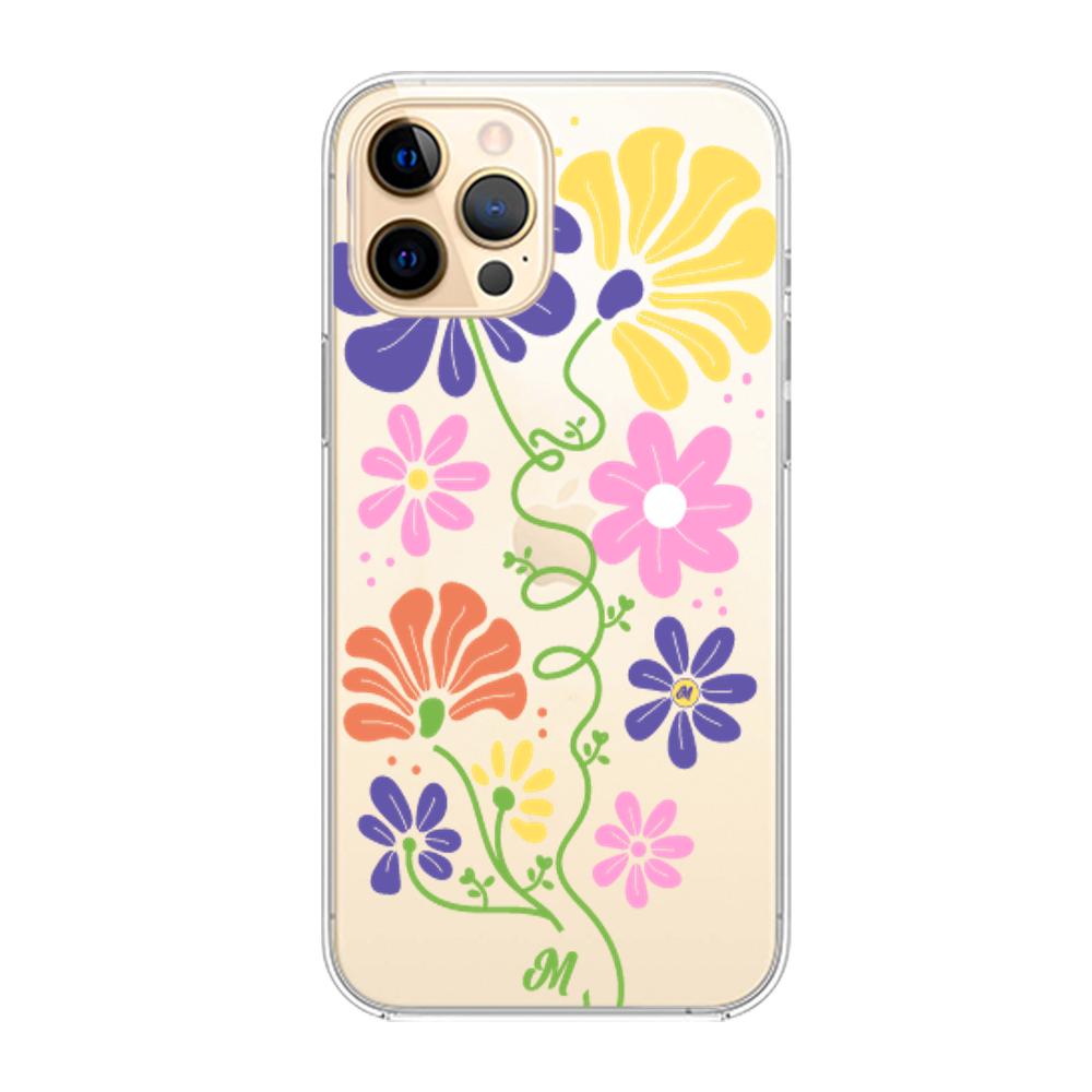 Case para iphone 12 pro max Flores abstractas - Mandala Cases