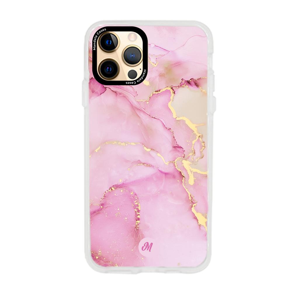 Cases para iphone 12 pro max Pink marble - Mandala Cases