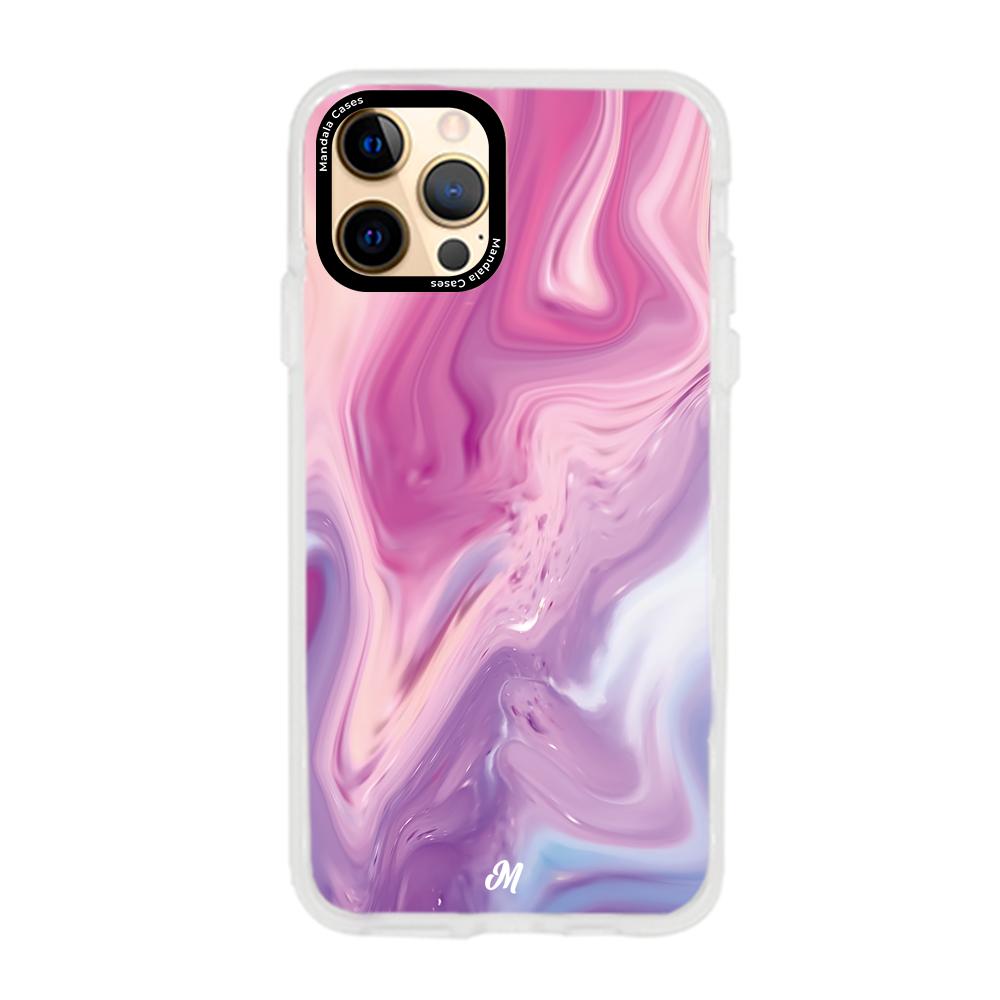 Cases para iphone 12 pro max Marmol liquido pink - Mandala Cases