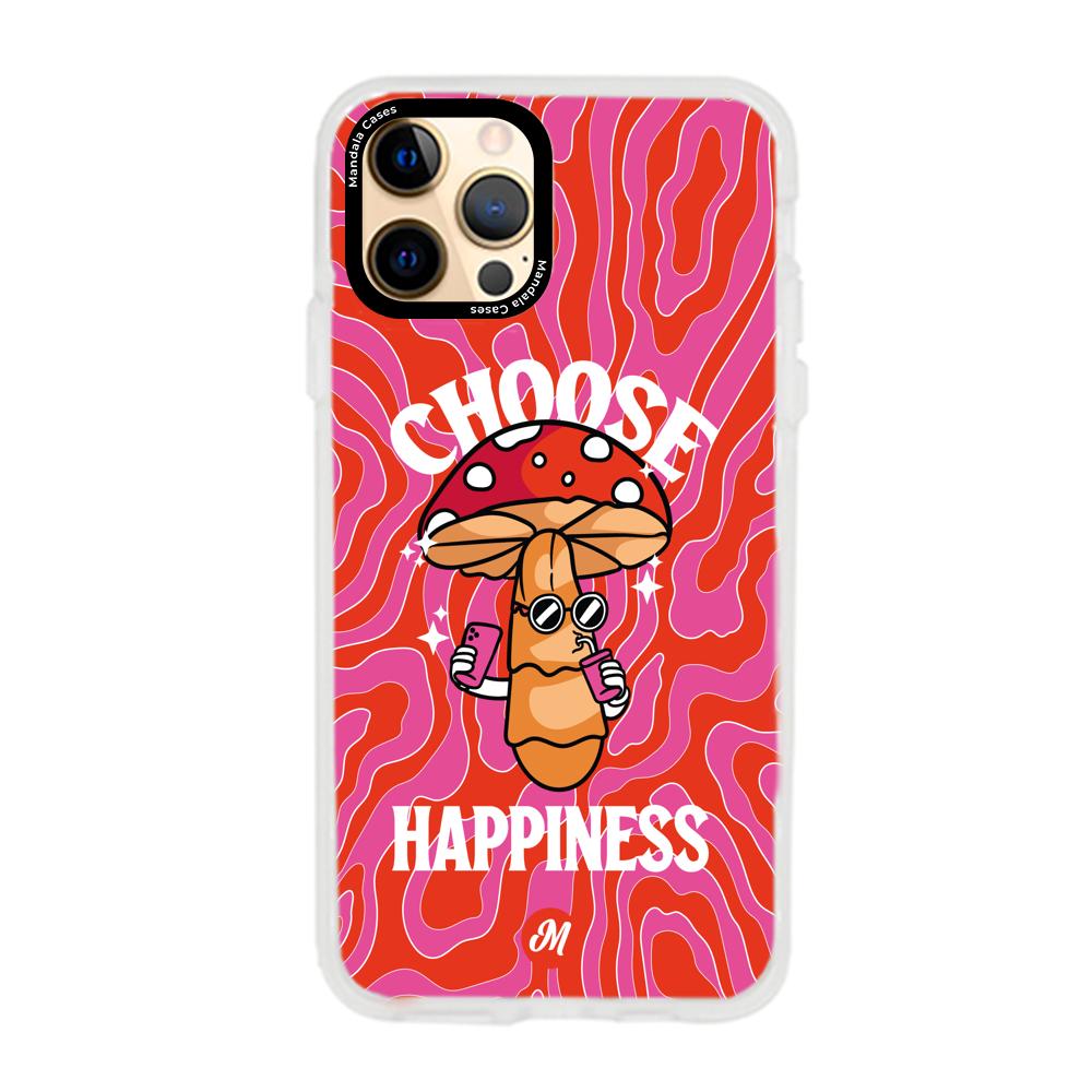 Cases para iphone 12 pro max Choose happiness - Mandala Cases