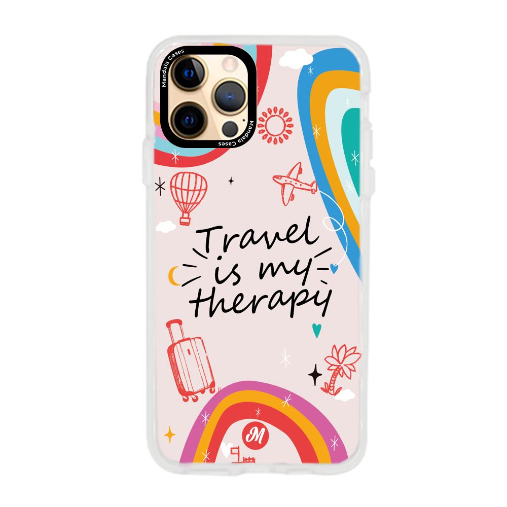 Cases para iphone 12 pro max TRAVEL IS MY THERAPY - Mandala Cases