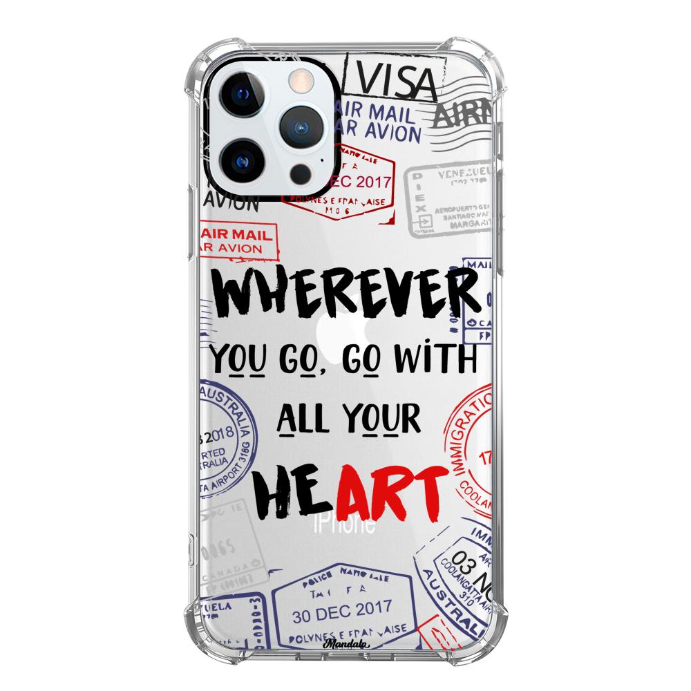 Case para iphone 12 pro max Go With Your Heart - Mandala Cases