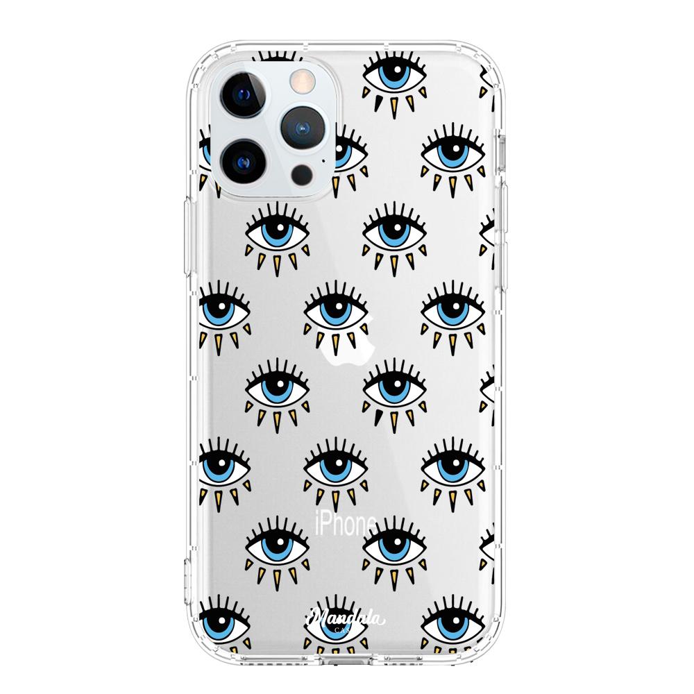 Estuches para iphone 12 pro max - Light Blue Eyes Case  - Mandala Cases