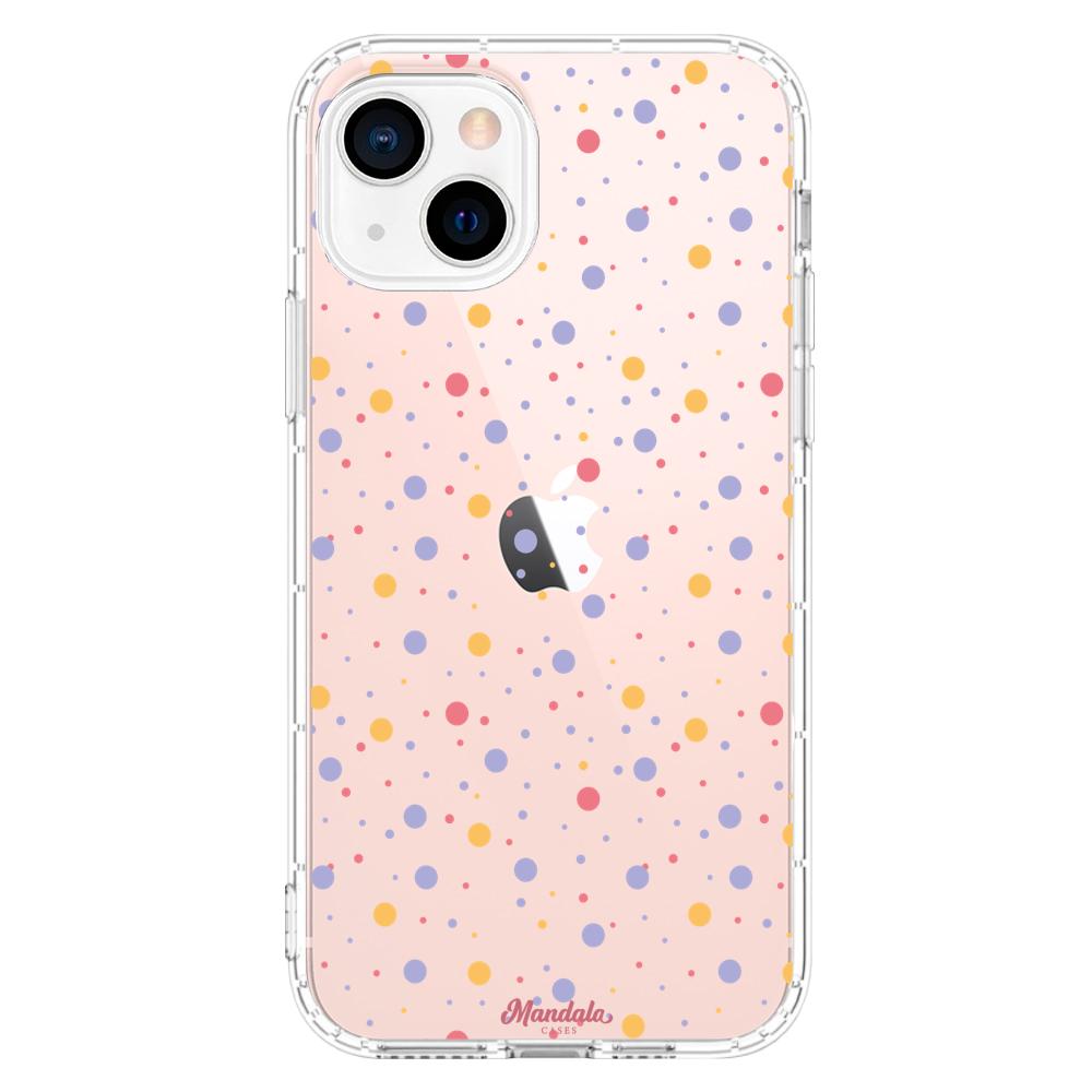 Case para iphone 13 Mini puntos de coloridos-  - Mandala Cases