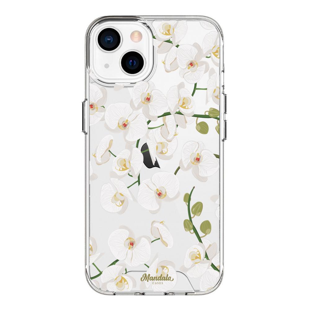 Case para iphone 13 Mini Funda Orquídeas  - Mandala Cases