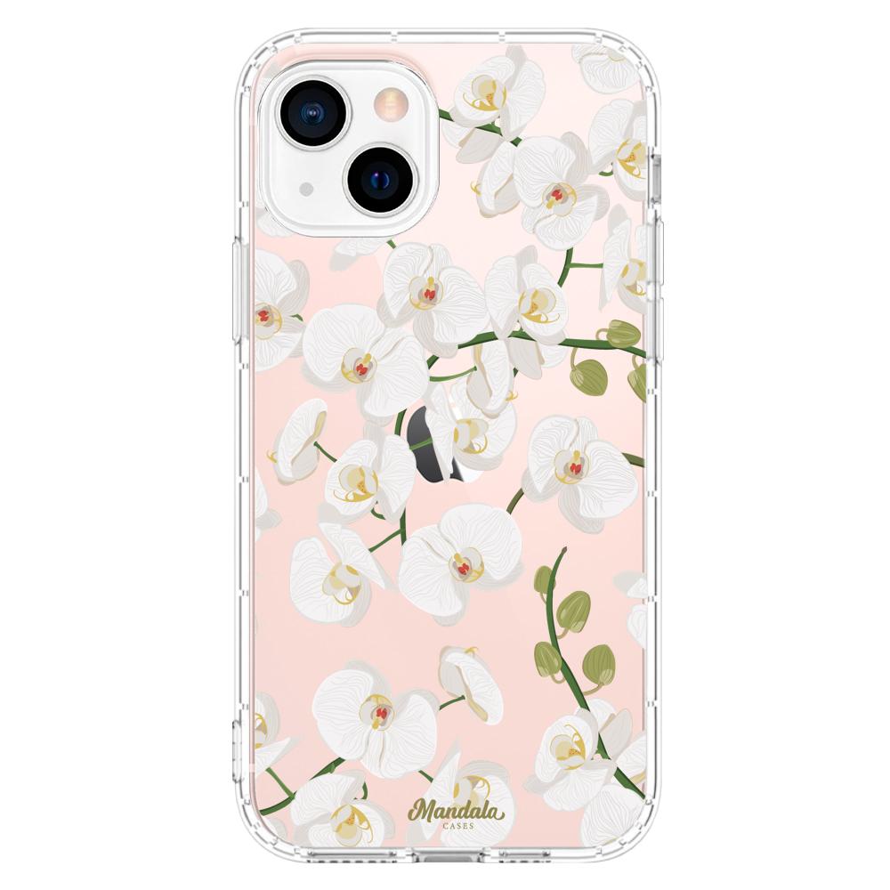 Case para iphone 13 Mini Funda Orquídeas  - Mandala Cases