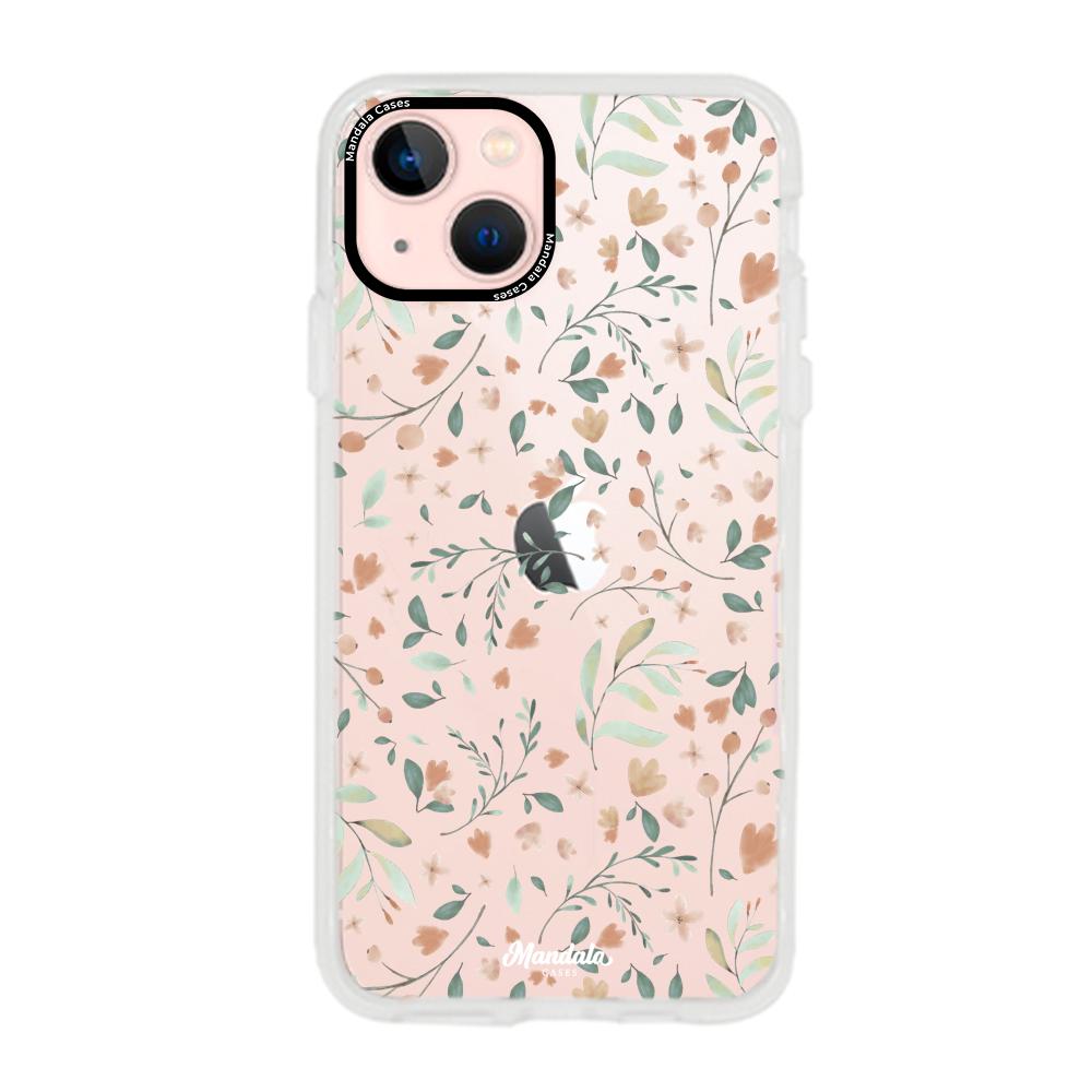 Cases para iphone 13 Mini Funda  flores delicadas - Mandala Cases