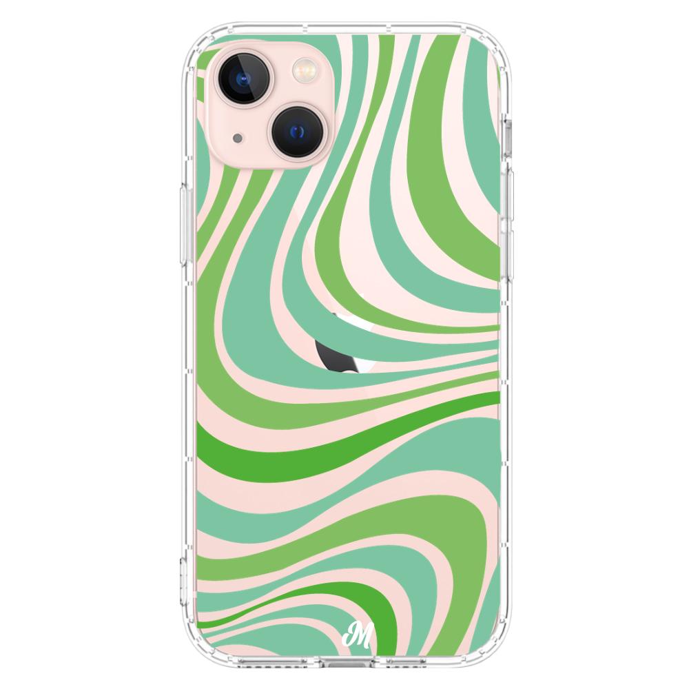 Case para iphone 13 Mini Groovy verde - Mandala Cases
